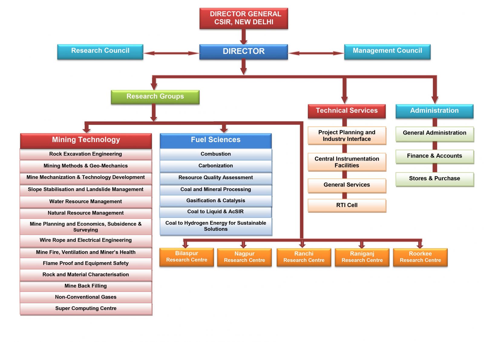 CIMFR - Organization Structure
